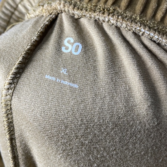 Velour Wide Leg Pants Olive size xl - Picture 3 of 5